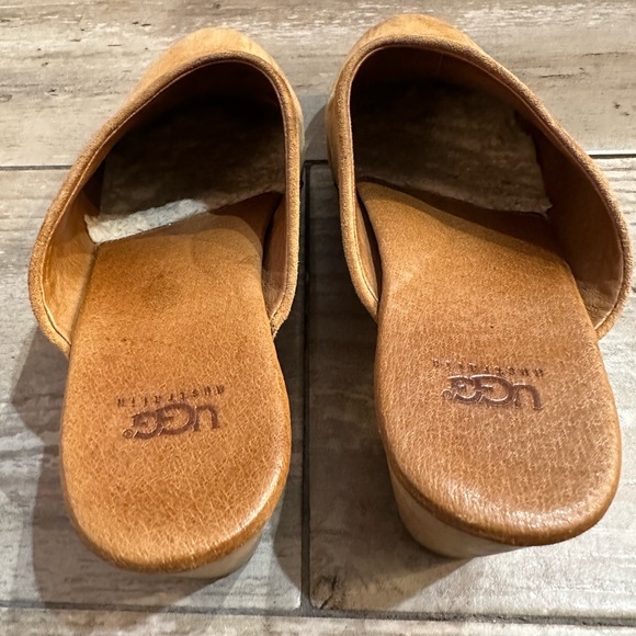 UGG Wooden Leather Clogs - Picture 3 of 7